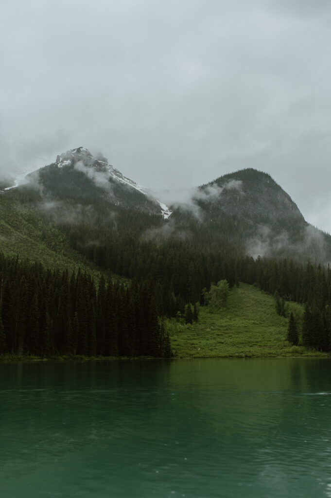 views of Emerald Lake, British Columbia, Canada