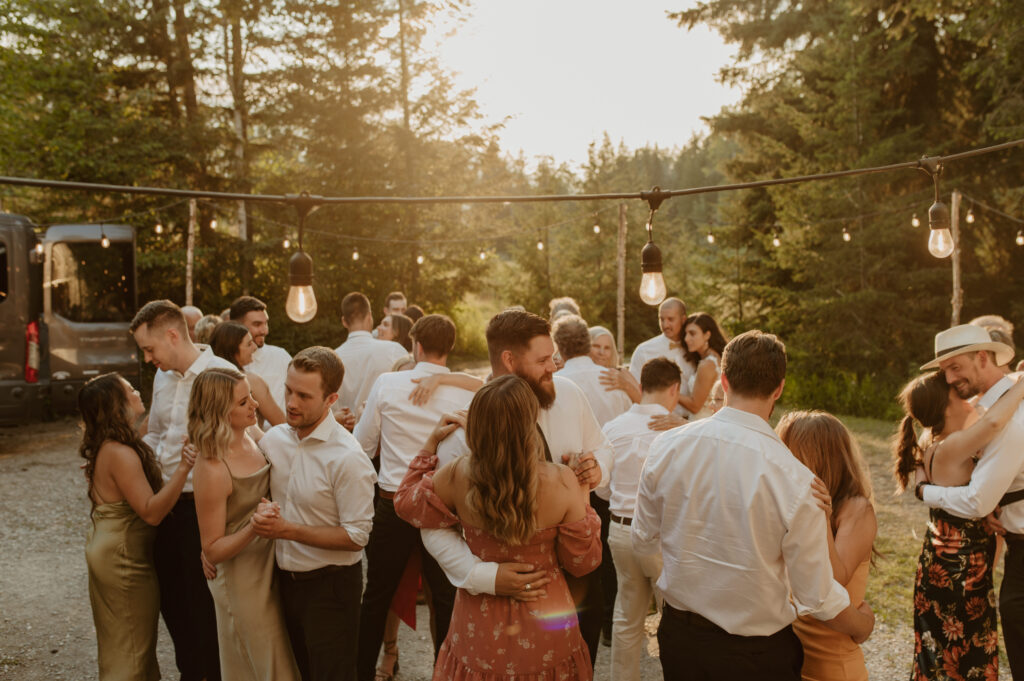beautiful intimate dreamy summer mountain wedding in Golden, British Columbia
