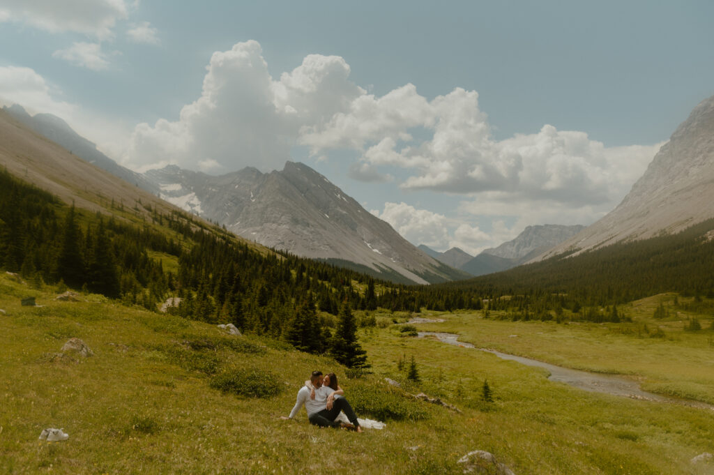 post elopement adventure session in the canadian rockies by sun peak photo