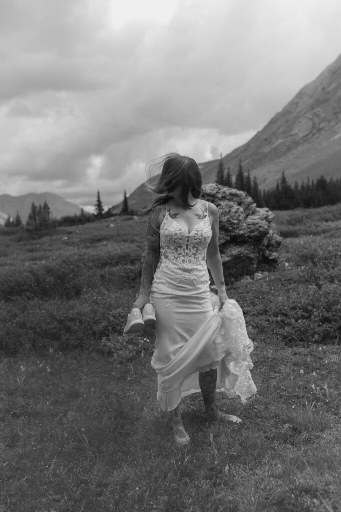 adventurous bride in alberta, canada